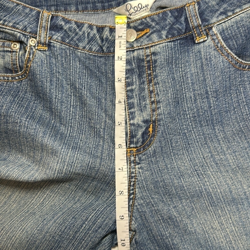 Lilly Pulitzer Women’s Size 8 Embroidered Jeans w Embroidered Parrots and Flower - Picture 8 of 12